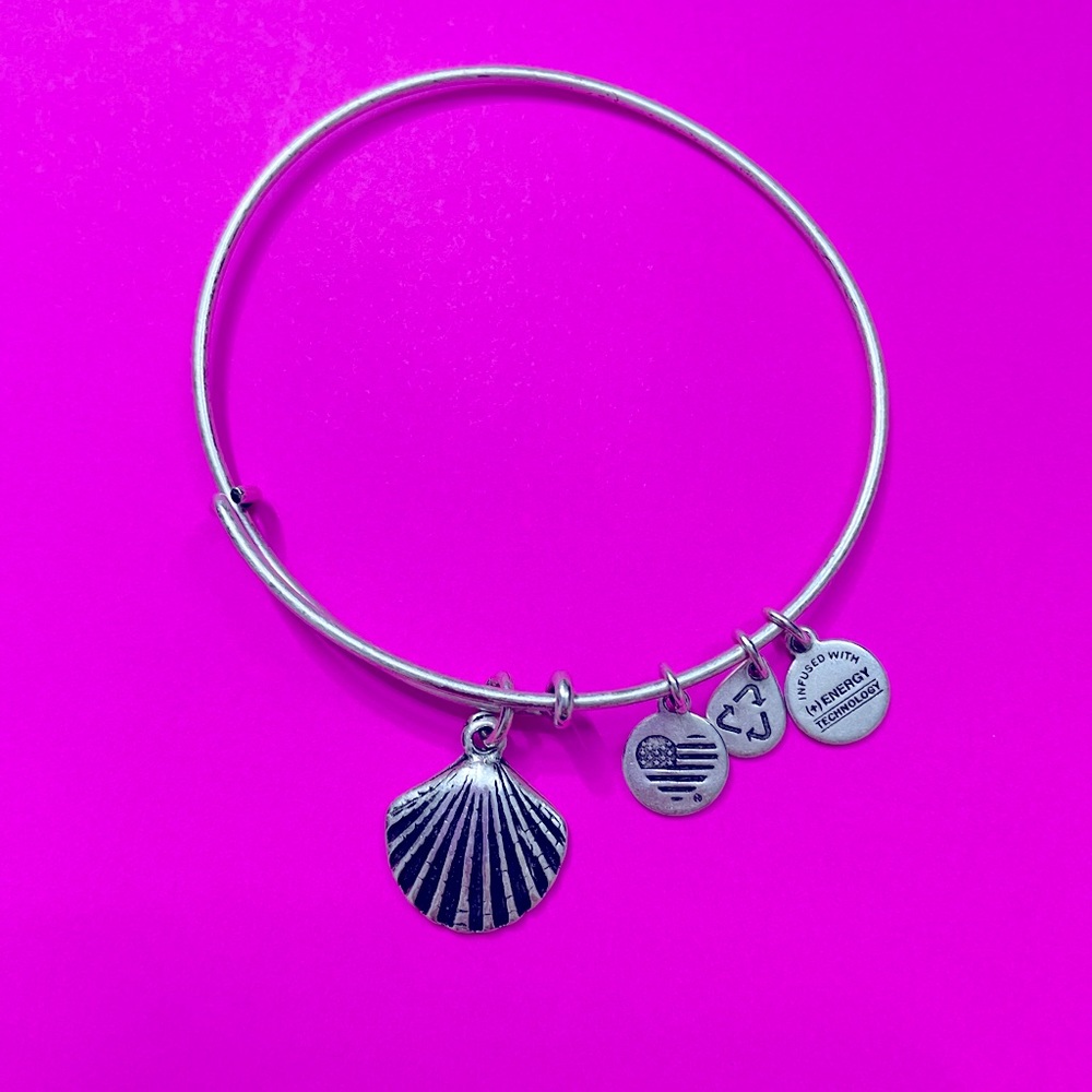 Alex and Ani seashell charm bracelet